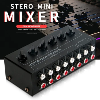 Moderns Izskats, CX600 6 Kanālu Line Mixer Atbalsta Stereo Sajaukšanas Izlaides Kritums Piegāde