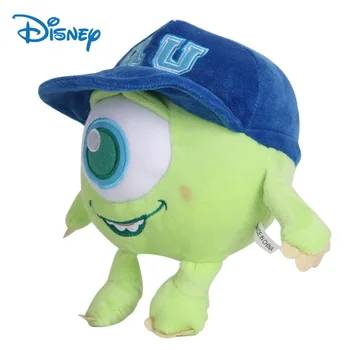 Monstriem Universitātes Mike Wazowski 20cm Disney Pixar mīkstās Rotaļlietas Mr Q Plīša Kawaii Anime Dzimšanas dienas Dāvana Bērniem no 2 Līdz 4 Gadiem