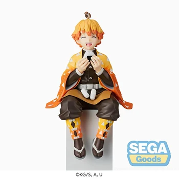 SEGA Sākotnējā Dēmons Slyaer Agatsuma Zenitsu Rīsu Bumbu Ver. Collectile Kawaii Modelis Anime Attēls Rīcības Attēls Rotaļlietas Bērniem