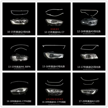 Audi Dienas Gaitas Gaismas Lentes A3 A4 B8-C7 DRL Dienas Gaitas Gaismas Guide Plate Tube Auto LED dēļi modulis