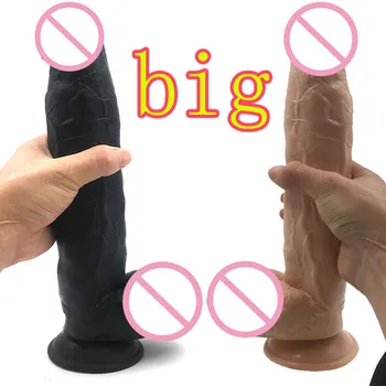 12 collas 31cm Super milzīgs liels dildo Reālistiskā dzimumlocekļa cyberskin ar piesūcekni seksa produkti sievietēm dildo reālistiskā gumijas pildspalva