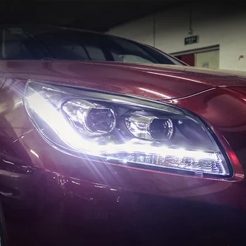Auto Stils par Chevrolet Malibu 2012-2015 Lukturu Montāža LED Lukturi dienas gaitas lukturi Bi Xenon Lēcu High Low Beam Autostāvvieta Miglas Lukturi