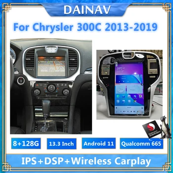 128GB 2din Android 11 Automašīnas Radio Chrysler 300C 2013 2014 2015 2016-2019 Auto Stereo Tesla Ekrāns, Multimediju Atskaņotājs, Galvas Vienības
