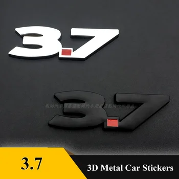 1gb 3D Metāla Automašīnu 3.7 pārvietošanās apzīmējumu, emblēmas uzlīme auto restes Emblēma decal auto stils Ford Mustang GT 500 Auto Piederumi