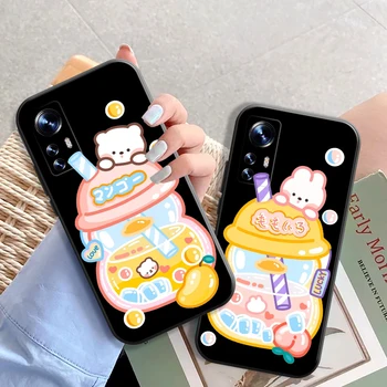 Cute Sedz Trušu Pāris Karikatūra Phone Gadījumā Xiaomi Redmi Piezīme 11 10 Pro 11T Vāks Redmi 9 9A 9T 9.C Piezīmē 10 7 8 Pro Shell