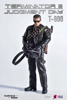 Liels Dvīņi Terminator 2: Judgement Day T-800 Arnold Schwarzenegger 1/12 Attēls iepriekšpārdošanā