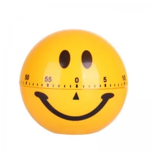Bs040 Virtuves taimeris Smaidošas sejas taimeris 60 Minūšu Vārīšanas Mehāniskās Mājas Apdare 7.5*7.5*7.5 cm