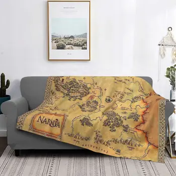 Karte Narnia Segu Vintage Vēsturisko Pasaules Ziemas Pārklājs Plīša Mīksto Segumu Flaneļa Mest Segu, Gultas, Dīvāns Samts