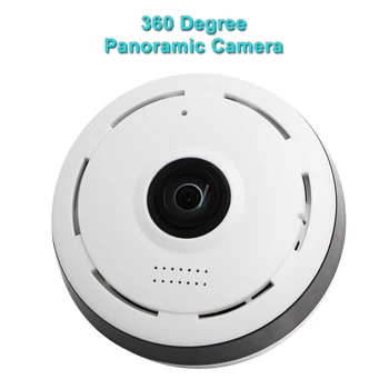 360 Plata Leņķa Zivsacs Wifi Mini Kameras Bezvadu 1080P VR Panorāmas IP Camera Phone Iekštelpu Mājas Drošības CCTV Kameras Sistēma
