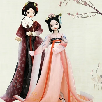 Ķīniešu Princese Lelles Rotaļlietas Ar Piederumiem, Apģērbu, Rotaslietas 14 Kustamo Savienota Meitene Lelle, Rotaļlieta, 28CM Seno Tērpu Lelles ZH162