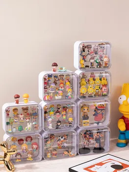 Blind Lodziņā Vitrīna Hand-made Darbības Rādītāji rādīt Lietu Garāžas Komplekti Kolekcionējamus Modeļa Mākslas amatniecības Box Rotaļlietas Lelle Uzglabāšanas Organizators