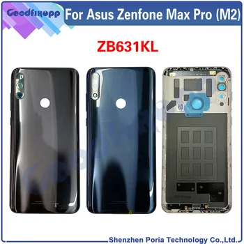 Par Asus Zenfone Max Pro (M2) ZB631KL Akumulatoru Atpakaļ Vāciņu Aizmugurējo Gadījumā Vāka Aizmugurējais Vāks Zenfone Max Pro M2 X01BDA Daļas Replacemen