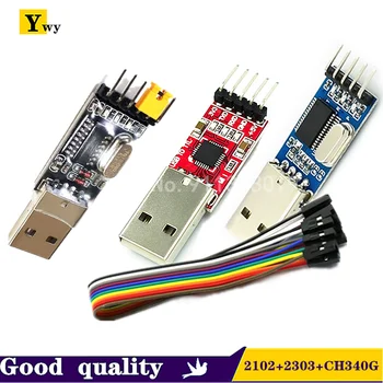 3pcs/daudz =1GB PL2303HX+1GB CP2102+1GB CH340G USB UZ TTL par arduino PL2303 CP2102 5PIN USB uz UART TTL Modulis