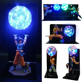Dragon Ball Lampas Super Saiyan Ultra Instinkts Goku, Vegeta Gogeta Figuras LED Nakts Gaisma DBZ Lampas Goku Guļamistaba Dekoratīvās Dāvanas