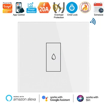 Tuya Smart 20A WiFi Katlu Slēdzis Elektriskā Ūdens Sildītāja App Tālvadības pults ar Monitora Strāvas Ķēdes Pārslodzes Aizsardzība
