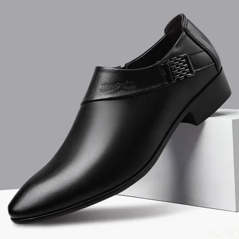 Vīriešu Lakādas Kurpes Biznesa Kleitu Kurpes, Elegants Kungs Platforma, Ādas Apavu 2022 Paslīdēt uz Apavu Cilvēks Zapatos De Hombre