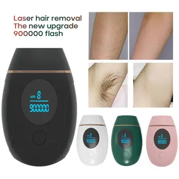 4 Krāsu Lāzera Epilācijas 900000 Mirgo IPL Hair Removal Lāzera Nesāpīga Photoepilator Pastāvīgu Elektrisko Depilator Sievietēm
