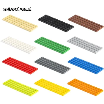 Smartable Plāksnes 4X12 Baseplates Ķieģeļu Celtniecības Bloki Daļas DIY LOGO, Radošas Rotaļlietas Saderīgu Galvenajiem Zīmoliem 3029 Rotaļlietas 14pcs/daudz