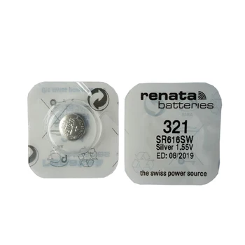 RENATA 2gab renata Sudraba Oksīda Skatīties 321 SR616SW 616 1.55 V 100% 321 renata 616 akumulators