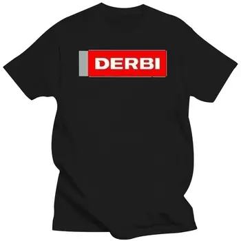 2022 Klasisko Jaunu Derbi Moto Logo Vīriešu Melns T Krekls