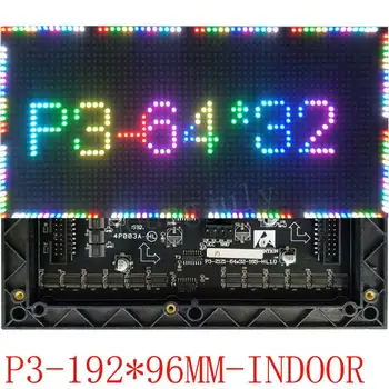 LED Panelis P3 Iekštelpu Iepirkšanās Centrs Reklāmas Adversting Mazo Moduļa Matricas 64x32 Pikseļu Augstas Izšķirtspējas Ekrāna Publicitarias