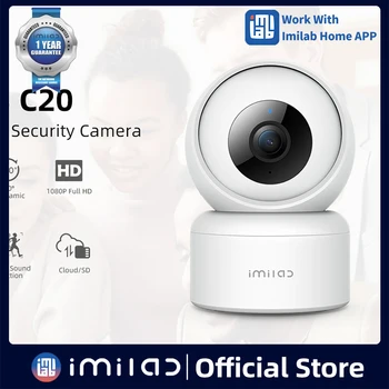 IMILAB Baby Monitor 1080P HD Smart IP WiFi Kamera, Videonovērošanas Iekštelpu Home Security 360°Cilvēku Kustības Izsekošanas Skaņas Atklāt