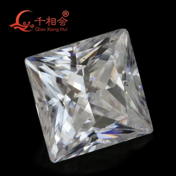 DF krāsu 1.5-4.5 mm, balta, kvadrāta formas diamond cut Sic materiāls moissanites zaudēt gem akmens qianxianghui