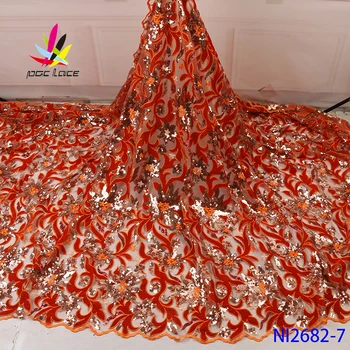 Tilla Mežģīnes, Organza Audums Samts Apelsīnu Secība Āfrikas Franču Nigērijas Jaunāko Dizainu, Augstas Klases Tilla Par Kleitu Labāko Pārdošanas