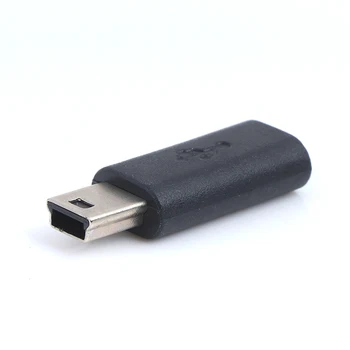 1Pc x Adapteris Ieejas Micro USB+Izvadi, Mini USB, Micro USB Sievietes Mini USB Vīrietis