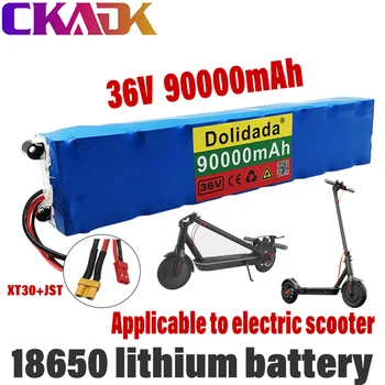36V akumulators, scooter 90Ah 18650 litija akumulators 10s3p 90000mah, kas piemērojami Xiaomi m365 akumulatora elektriskā motorollera batteri
