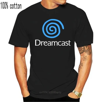 Jaunu Dreamcast Cieņu Zilā Virpuļot T Krekls, Labas Kvalitātes Zīmolu Kokvilnas Krekls Vasaras Stils Forši Krekli