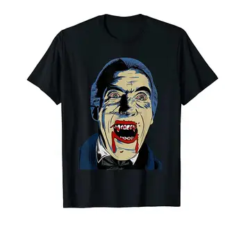 Christopher Lee Dracula T-Krekls Vīriešu Kokvilnas O-veida kakla T Hip Hop Tees Streetwear Harajuku
