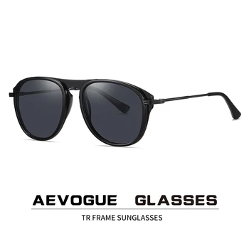 AEVOGUE UV400 Saulesbrilles Vīriešiem Toņos Saulesbrilles Sieviešu Modes Polarizētās Liels Rāmis Brilles AE1002