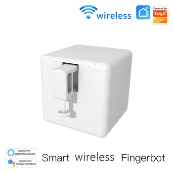 Tuya Bluetooth Saderīgu Fingerbot Smart Home Switchbot Pogu, Spiedpogu, lai Siri Mehāniskās Rokas Tālvadības pults Smart Home 2022