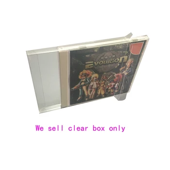 PET plastmasas kaste, Lai Dreamcast DC 1KOMPAKTDISKS spēle Uzglabāšanas Kaste Caurspīdīgs Displejs Kastē