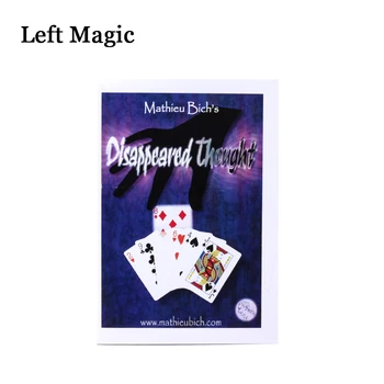 Pazuda Doma, Ko Mathieu Bich Kartes Burvju Triki Slēgt Posmā Aksesuārus Mentalism Magia Profesionālās Ilūziju Noslēpums