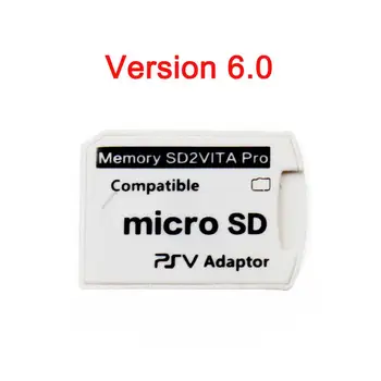 Karstā Pārdošanas 6.0 SD2VITA Par PS Vita Atmiņas TF Kartes Spēles Karti PSV1000/2000 Adapteris MicroSD atmiņas karšu Lasītājs ps vita 1000