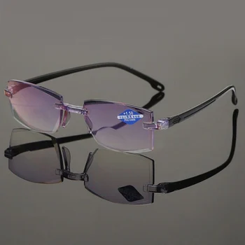 2022. Gadam, Modes Lasījumā Bez Apmales Brilles Anti Zilās Gaismas Aizsargbrilles Unisex Vintage Bez Apmales Briļļu Dioptrijas +1.0 1.5 2.0 2.5 3.0 3.5 4.0